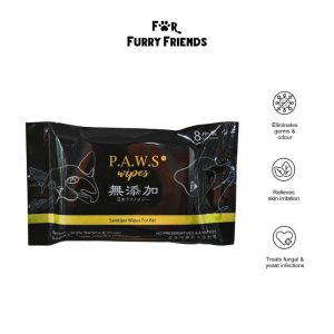 P.A.W.S Travel Wipes 8pcs - Unscented