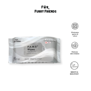 P.A.W.S Wipes (Rose) – 60 PCS